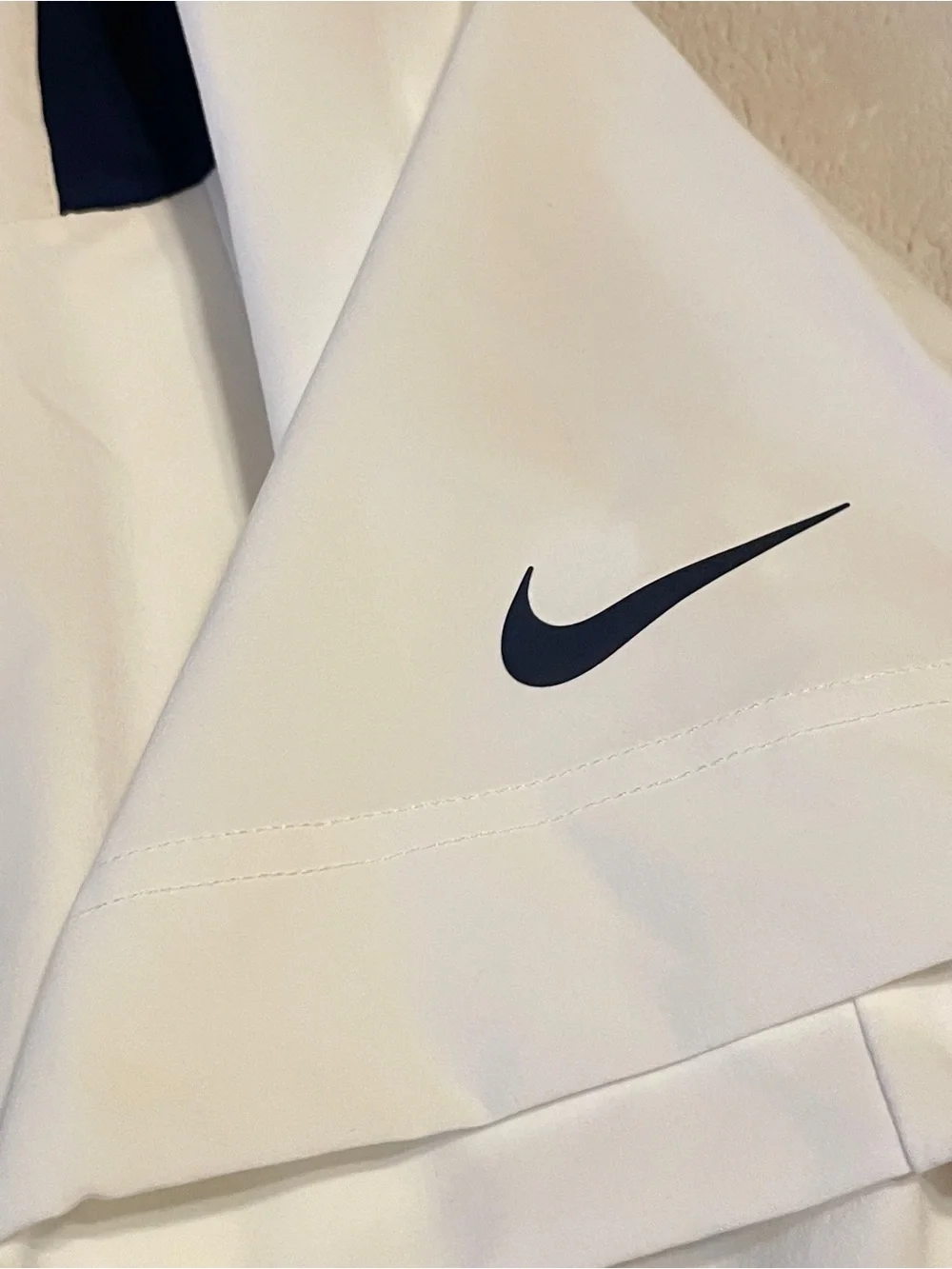 NWOT Nike NFL Denver Broncos White Short Sleeve Dri-Fit Quarter Zip Sz L